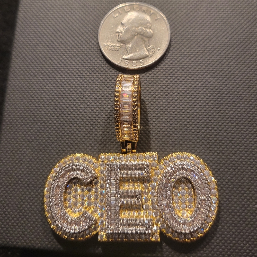 Iced out CEO pendant